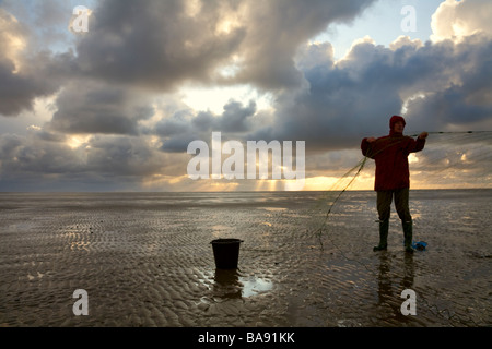 Strand-Fischer Stockfoto