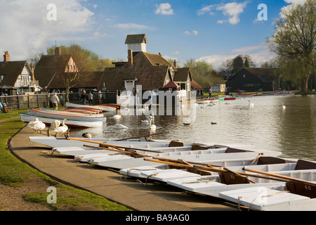 Thorpeness Meare Bootshaus Stockfoto