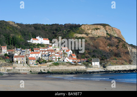 Hamlet vom Strand entfernt Stockfoto