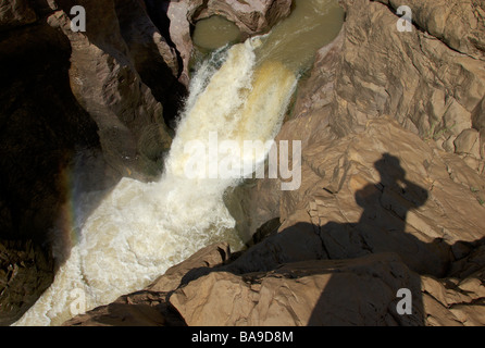 Samalema Schlucht Gonarezhou Nationalpark Simbabwe Mwenezi Basalt Flusserosion Stockfoto