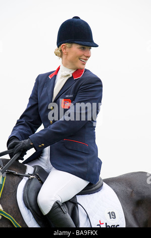 Zara Phillips (GBR) Reiten GLENBUCK Reitsport - 2008 Mitsubishi Motors Badminton Horse Trials 2008 Stockfoto