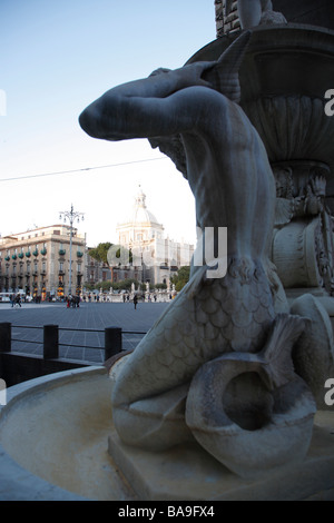 Fontana Dell Amenano, Brunnen, Catania, Sizilien, Italien Stockfoto