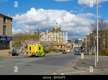 Das Rathaus am Manchester Road, Burnley, Lancashire, England UK Stockfoto