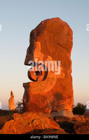 Skulptur-Symposium in Living Desert Reserve Broken Hill New South Wales Australien Stockfoto