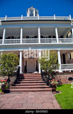 Historische Villa und Häuser in Charleston South Carolina USA Nordamerika Stockfoto