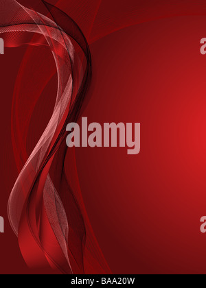 Roten Vektor Hintergrund mit abstrakten Linien und Muster Stockfoto
