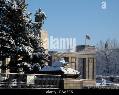 Sowjetisches Kriegsdenkmal, Tiergarten, Berlin Stockfoto