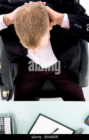 erhöhte Ansicht des Kaufmanns Stockfoto