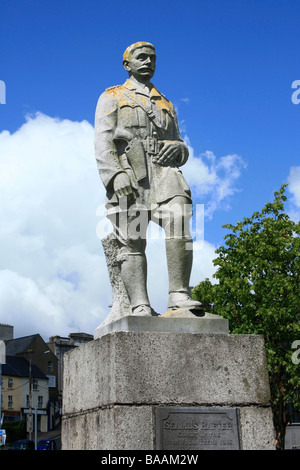 Enniscorthy, Co. Wexford, Irland; Statue von Seamus Rafter ein IRA Freiwilliger Stockfoto