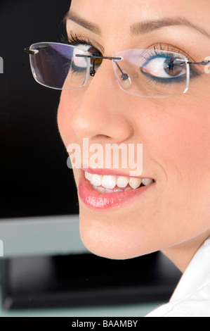 Nahaufnahme des Gesichts des Arztes Stockfoto