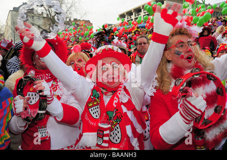 Deutschen feiert Karneval in Köln Stockfoto