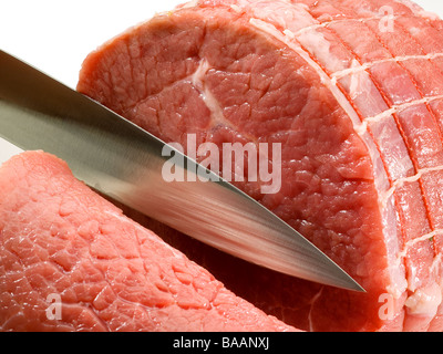 Ungekocht Oberschale vom Rind Stockfoto