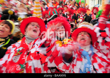 Deutschen feiert Karneval in Köln Stockfoto