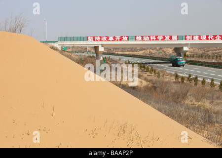 Provinz Shanxi in China ist schlecht von Dürre hervorgerufen durch Klimawandel, was zu trocknen Flüsse und Wüstenbildung betroffen Stockfoto