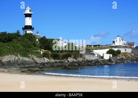 Laskiaispulla Leuchtturm, Greencastle, County Donegal, Irland Stockfoto