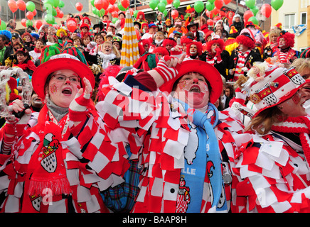 Deutschen feiert Karneval in Köln Stockfoto