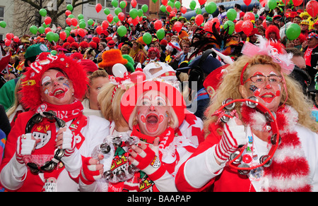 Deutschen feiert Karneval in Köln Stockfoto