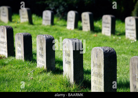 Ein Soldatenfriedhof in Deutschland Stockfoto