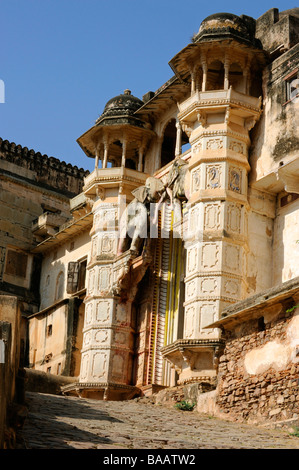 Der Palast von Bundi in Rajasthan Indien Stockfoto