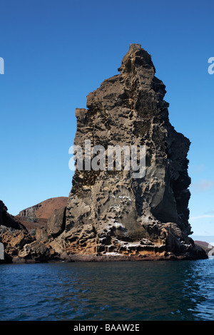 Vulkanlandschaft der Isla Bartolomé, Galapagos, Ecuador im September Stockfoto