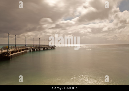 Speightstown oder "Kleine Bristol" Pier, zweitgrößte Stadt in Barbados Stockfoto