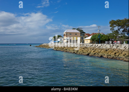 Speightstown oder "Kleine Bristol" Waterfront, zweitgrößte Stadt in Barbados Stockfoto