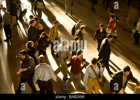 Morgen Pendler Rush-Hour am Grand Central Station in New York City Stockfoto