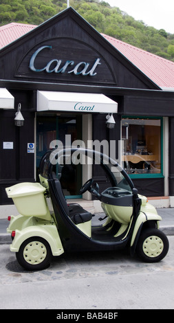 GEM Elektroauto St. Barts Stockfoto