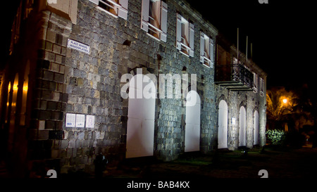 Wand-Haus-Museum und Stadtbibliothek Gustavia St Barts Stockfoto