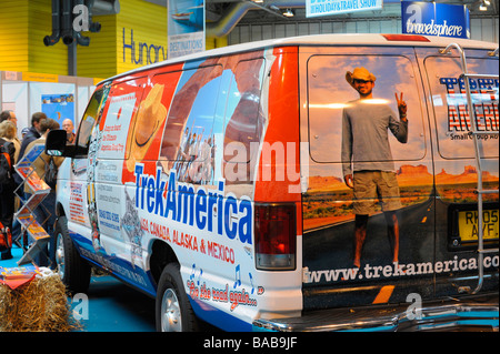 Die Zeiten Destinationen Reisemesse im NEC Birmingham Stockfoto