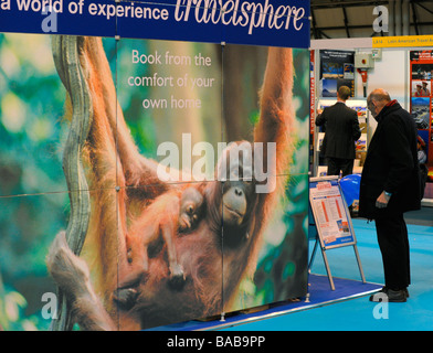 Die Zeiten Destinationen Reisemesse im NEC Birmingham Stockfoto