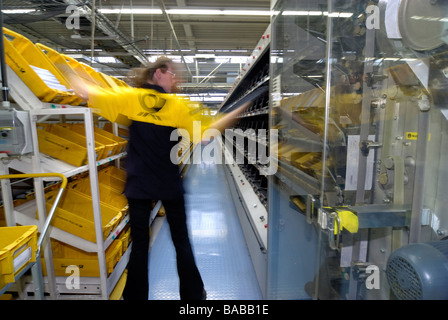 Deutsche Post-Zentrum in Schönefeld, Deutschland Stockfoto