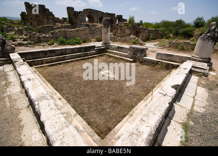 Aphrodisias römischen Bäder von Hadrian in Aphrodisias in der Türkei Stockfoto