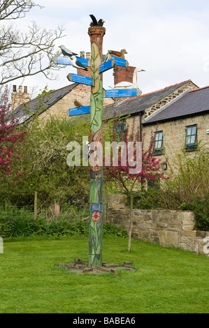 Eingang zum alten Moor RSPB Feuchtgebiete Naturschutzgebiet Dearne Valley South Yorkshire England UK Europa April Stockfoto