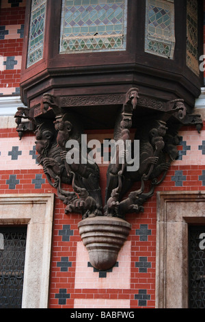 Eingang des Napier Museums in trivandrum Stockfoto