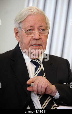 Der ehemalige Bundeskanzler, Helmut Schmidt Stockfoto