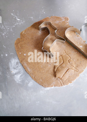 Die Herstellung von Lebkuchen Weihnachten Schweden Stockfoto