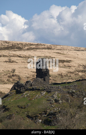 Ruinen der Burg Dolwyddelan in Snowdonia, Nordwales Stockfoto