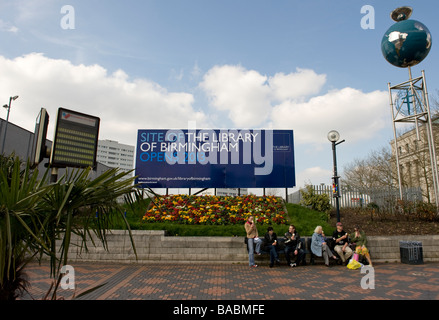 Der Standort der geplanten neuen Bibliothek in Centenary Square Birmingham. Das neue Gebäude soll vom niederländischen Architekten Mecanno. Stockfoto