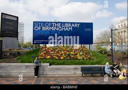 Der Standort der geplanten neuen Bibliothek in Centenary Square Birmingham. Das neue Gebäude soll vom niederländischen Architekten Mecanno. Stockfoto