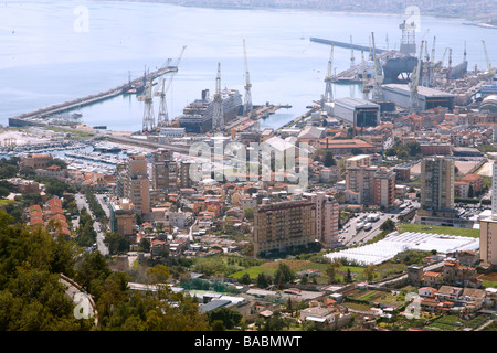 Blick auf Palermo vom Monte Pellegrino, Palermo, Sizilien, Italien Stockfoto