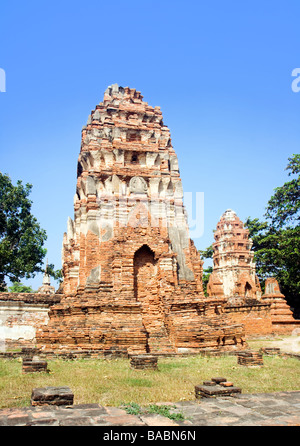 Ruinen des buddhistischen Tempel von Wat Mahatat in Ayutthaya in der Nähe von Bangkok Thailand Stockfoto