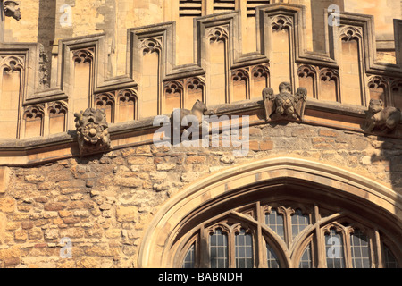 Carving und Details auf der St. Marienkirche Jungfrau, Oxford, Uk Stockfoto