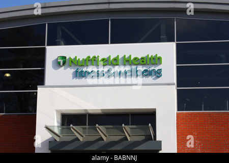 Ein Nuffield, Fitness & Wohlbefinden Gesundheitszentrum in einer Stadt, U.K. Stockfoto