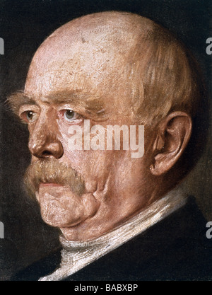 Bismarck, Otto von, 1.4.1815 - 30.7.1898, Deutscher Politiker, Reichskanzler 21.3.1871 - 20.3.1890, Porträt, Gemälde von Franz von Lenbach (1836-1904), Artist's Urheberrecht nicht gelöscht werden Stockfoto