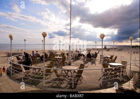 Estland (Baltikum), Pärnu, der wichtigste Badeort Land, Ranna Strand Stockfoto