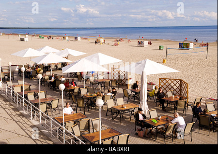 Estland (Baltikum), Pärnu, der wichtigste Badeort Land, Ranna Strand Stockfoto