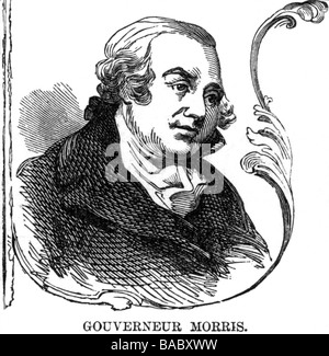Morris, Robert 20.1.1734 - 9.5.1806, US-amerikanischer Politiker, Porträt, Holzgravur, 19. Jahrhundert, Stockfoto