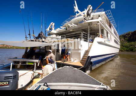 Australien, Western Australia, Kimberley-Region, Berkeley Fluss, die True North verankert Stockfoto