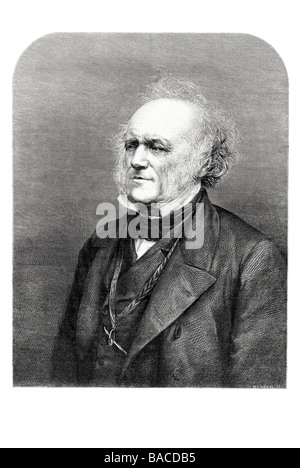 Sir Charles Lyell 1st Baronet KT FRS 1797 1875 schottischer Rechtsanwalt Geologe Befürworter Aktualismus 1865 Stockfoto